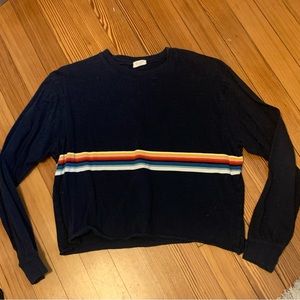 Brandy Melville John Galt Navy blue long sleeve shirt